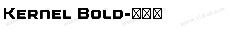 Kernel Bold字体转换